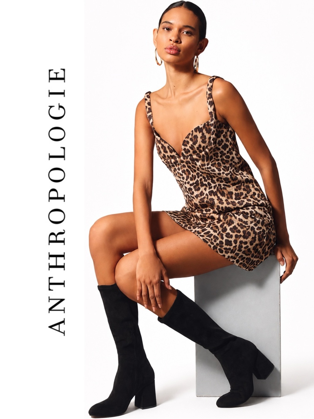 Anthropologie Dhruv Kapoor Leopard Mini Dress